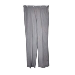 Alfred Dunner Womens Gray Elastic Waist Pants Size 8 Polyester Rayon Spandex